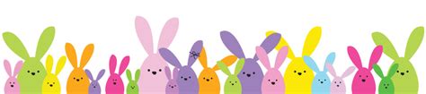 easter bunny banner clip art